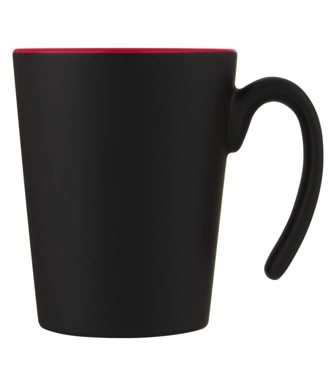 Bullet Oli Ceramic 360ml Mug (Solid Black/Red) (One Size) - UTPF3849-3