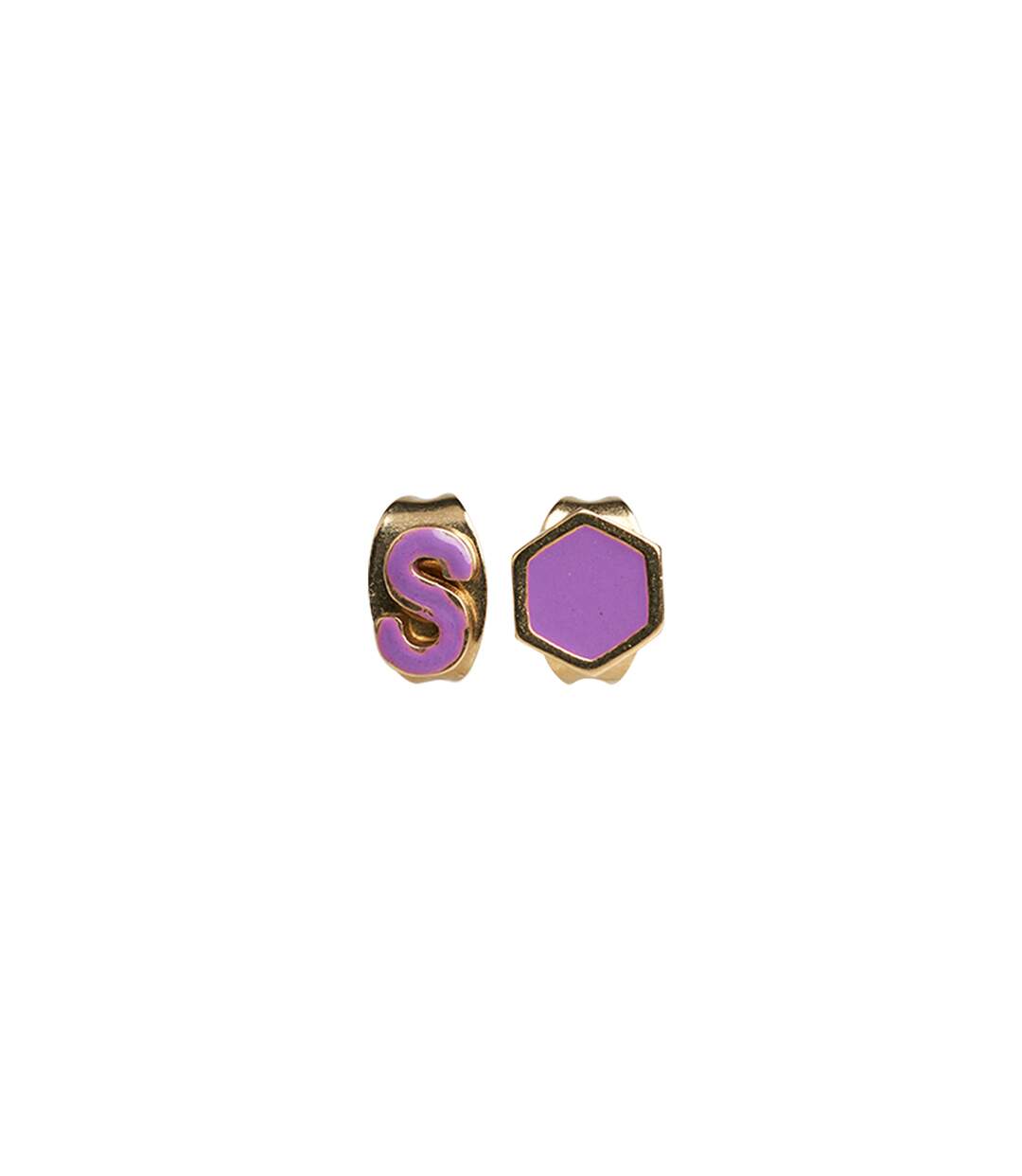 Boucle d'oreille dorée S Lilas SUPERBE femme