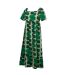 Womens/ladies Orla Kiely Giant Square Flower Summer Midi Dress Green Regatta-4
