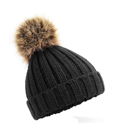 Beechfield - Bonnet Pom Pom - Enfant (Noir) - UTPC3364