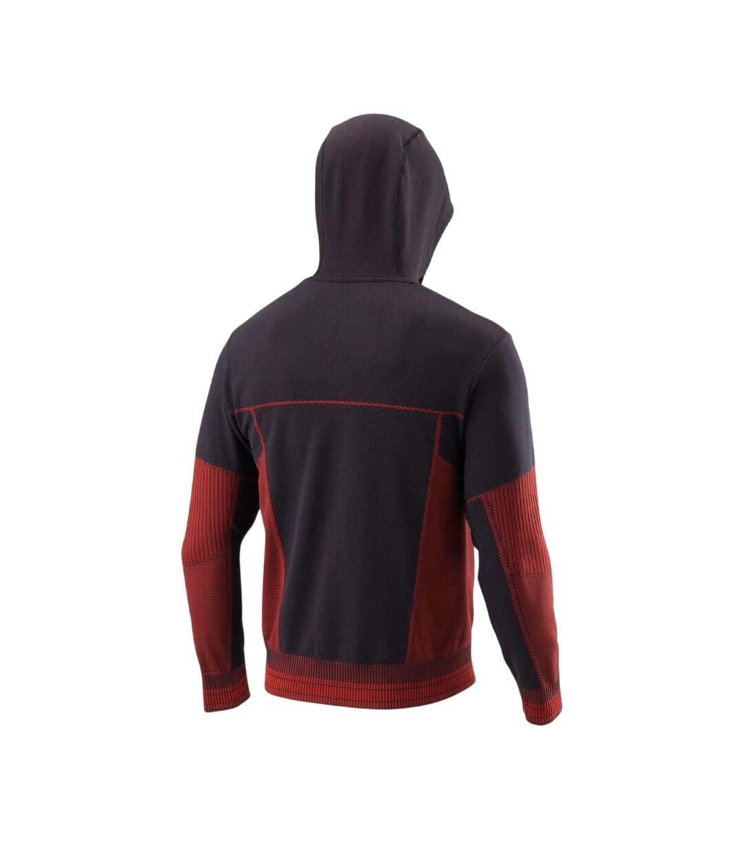 Mens Rush Logo Full Zip Hoodie Black Red Wilson-2