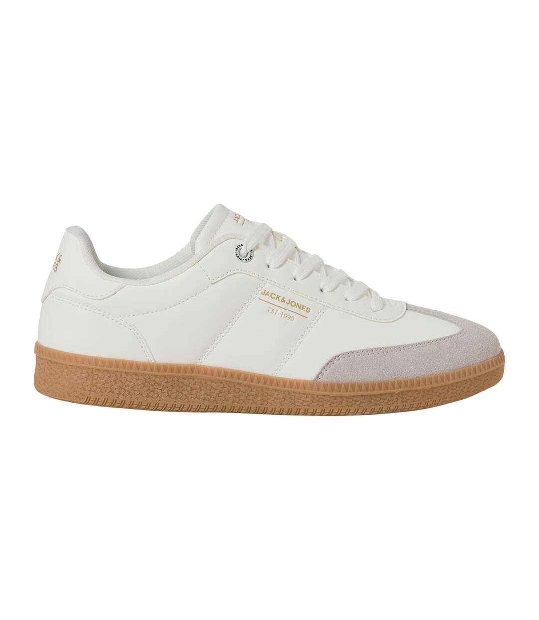Mens Pu Trainers White Jack And Jones-4