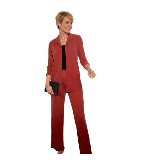 Veste légère col chemisier maille fantaisie