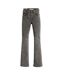 Womens/ladies 726 Leather Patch High Rise Jeans Black Levis-1