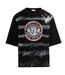 Mens Paris Graffiti Logo T-shirt Black Balmain-2