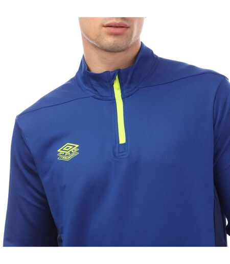 Haut De Sport Entraînement Premier Homme Bleu Jaune Umbro