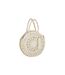 Sac de Plage Rond Bali 40cm Naturel & Blanc