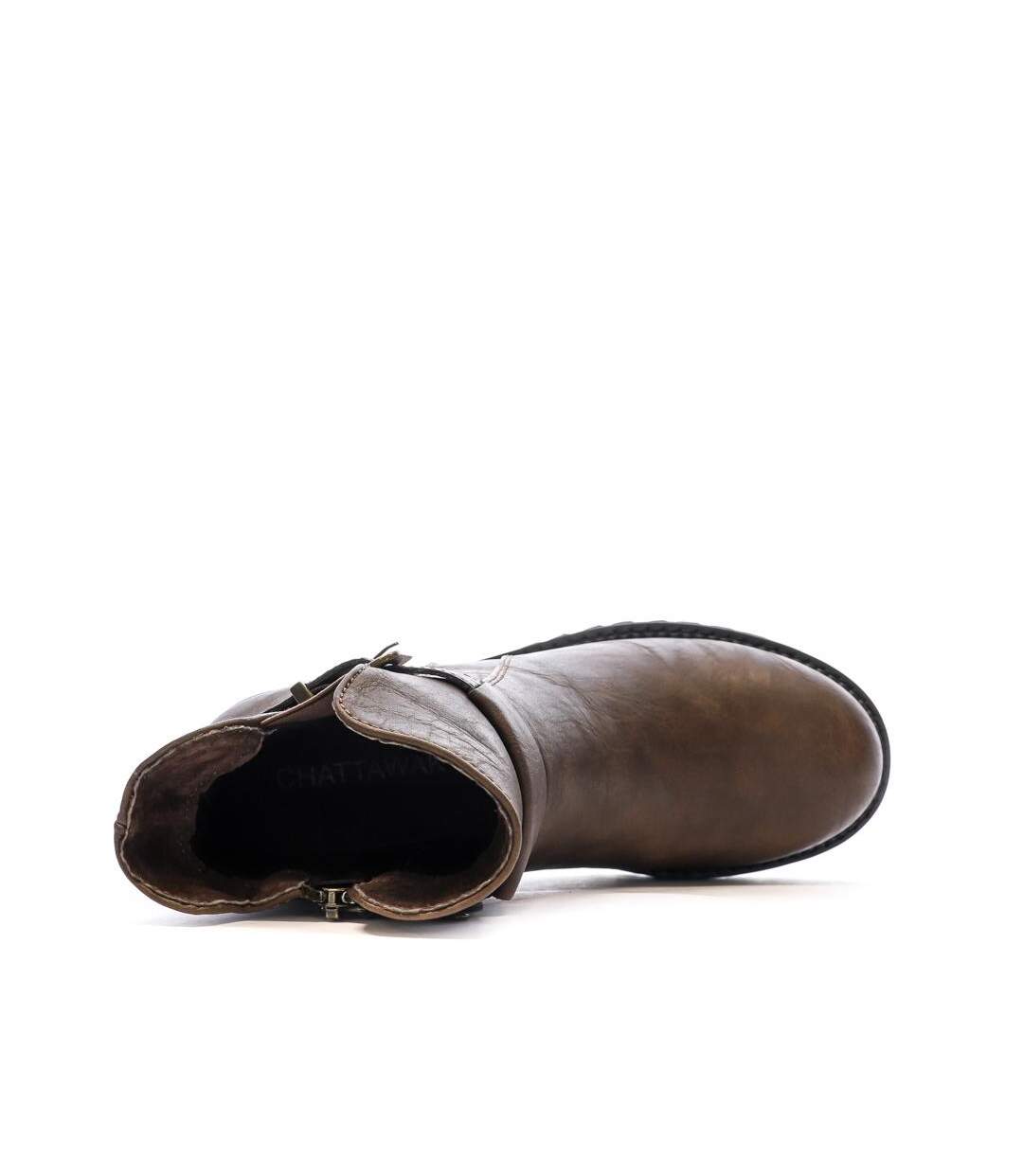 Bottines marron femme chattawak toya-4