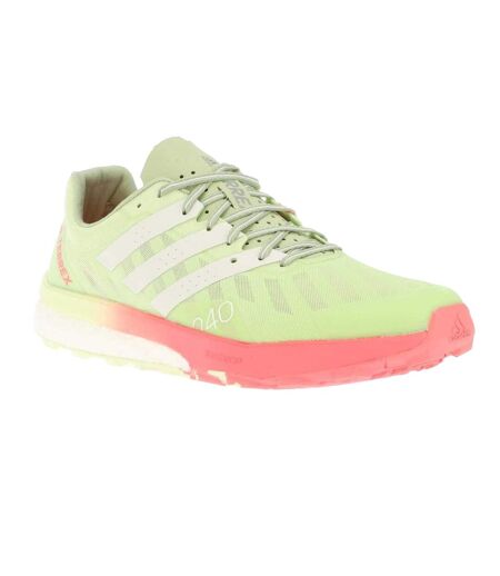 Chaussures Course À Pied Terrex Speed Ultra Trail Homme Vert Citron Rose Blanc Adidas