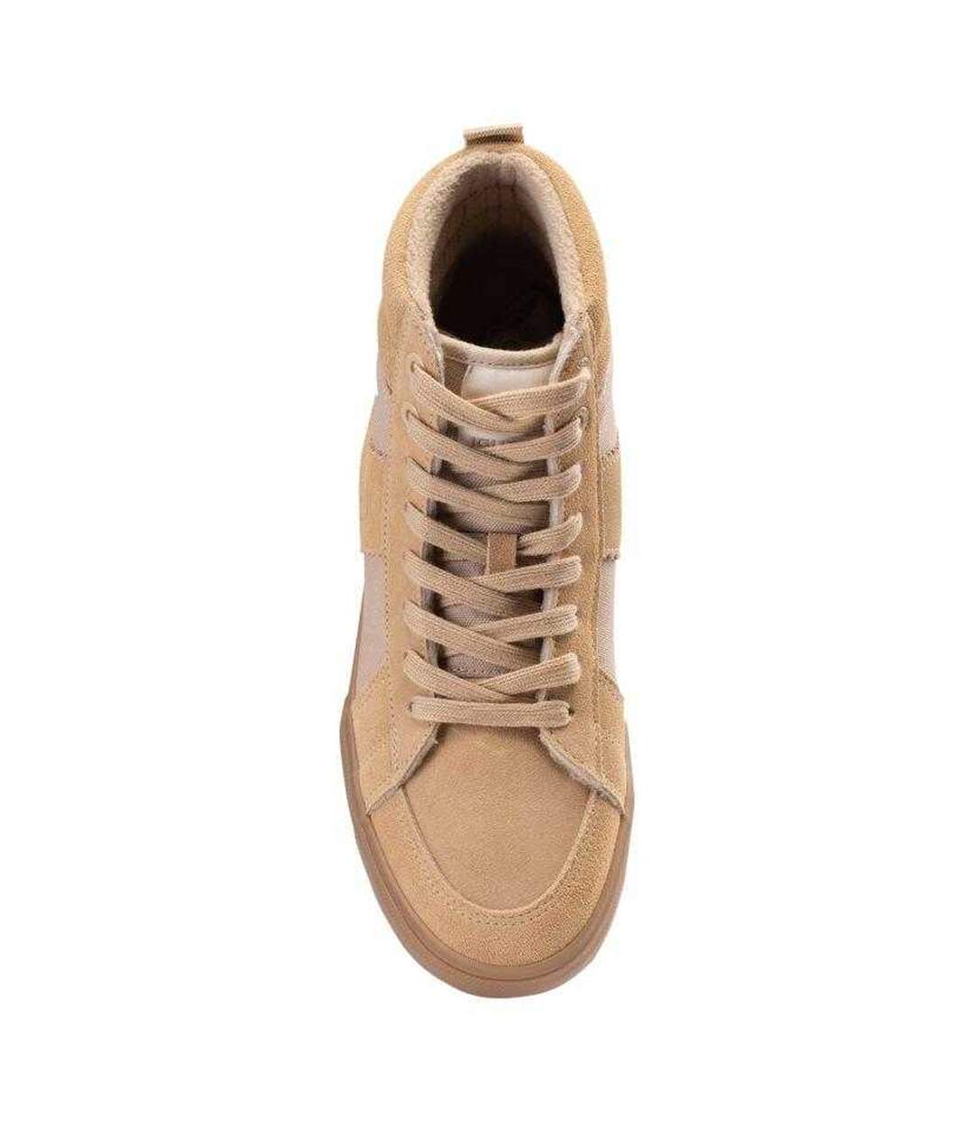 Baskets Bomer Mid Homme Beige Jaune Iguana-4