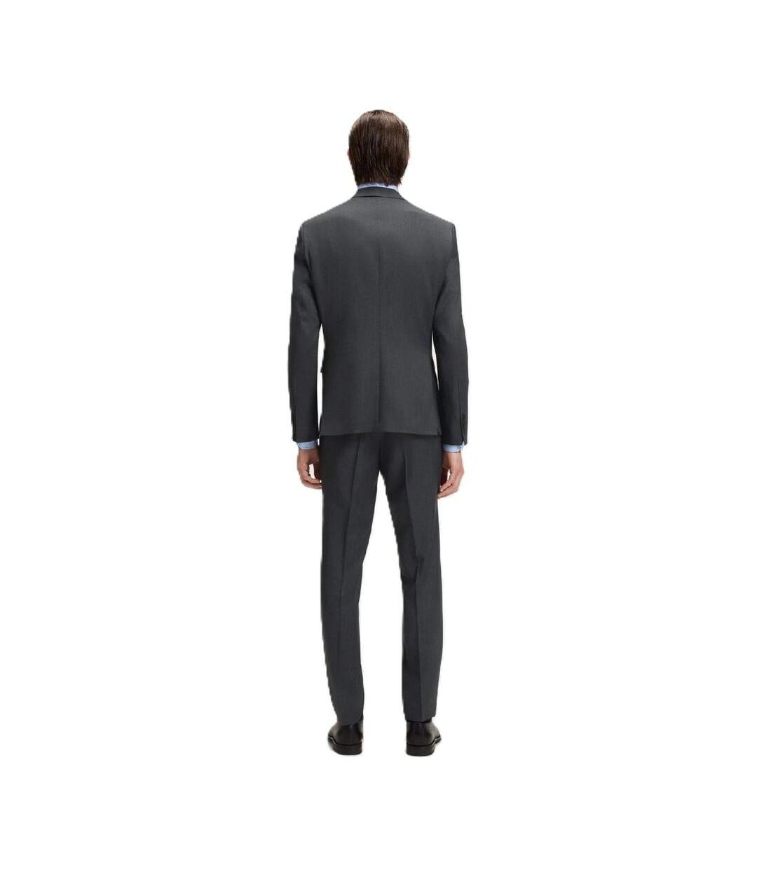 Mens Reymond Flap Pocket Suit Jacket Dark Grey Boss-3