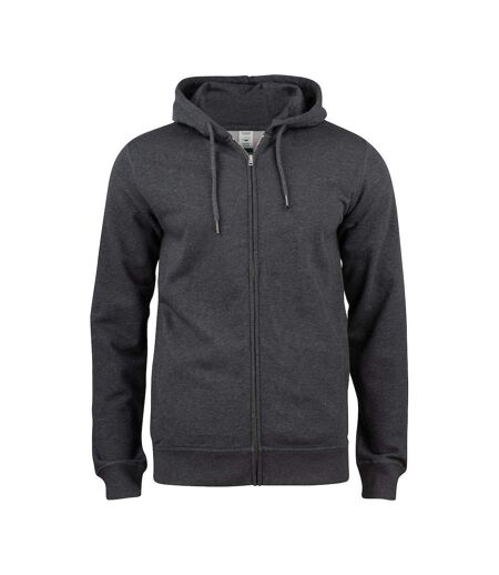 Mens premium cotton full zip hoodie anthracite Clique