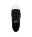 Womens/ladies Logo Leather Flat Trainers Black Lacoste-3