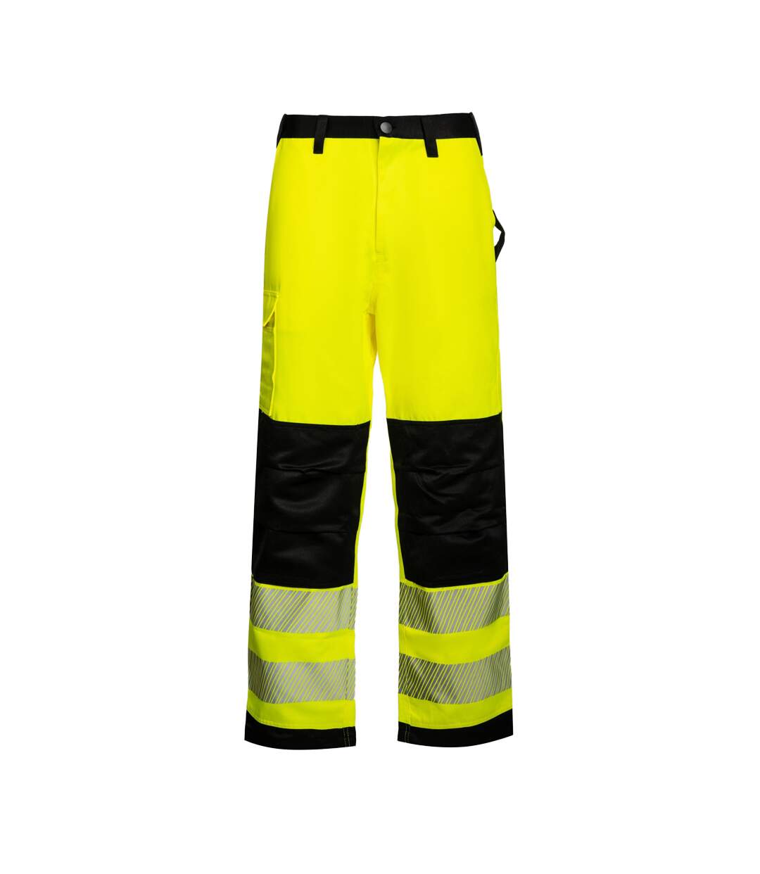 Pantalon De Travail Motif/style Haute Visibilité Eos Homme Jaune Noir Korntex-1