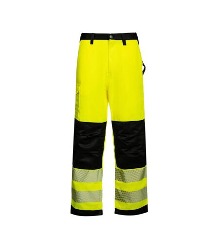 Pantalon De Travail Motif/style Haute Visibilité Eos Homme Jaune Noir Korntex