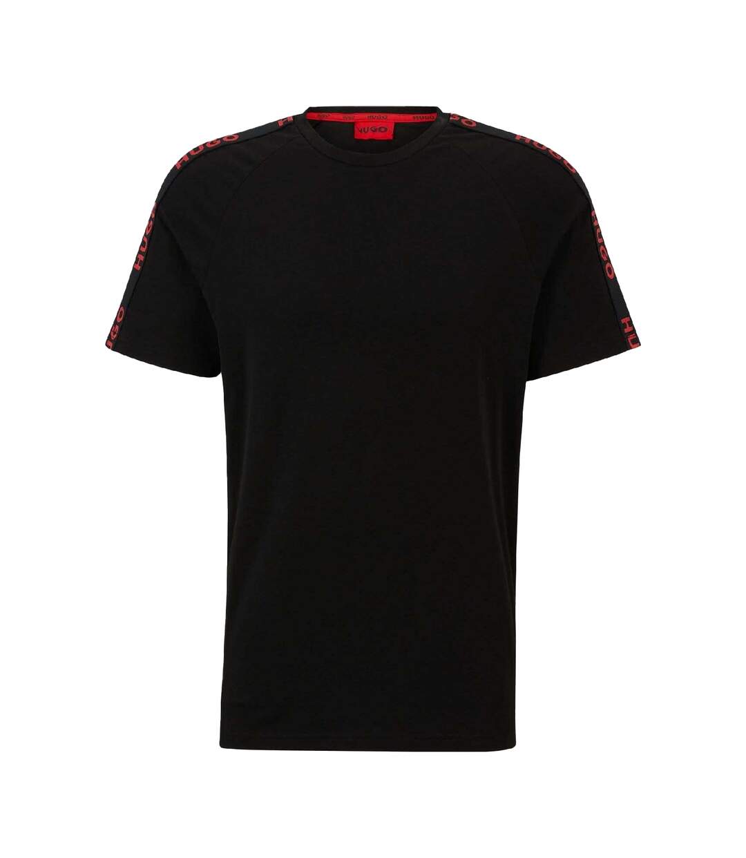 T-shirt Motif/style Bande Sporty Homme Noir Hugo-2