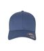 Childrens/kids Wooly Combed Baseball Cap China Blue Flexfit-1