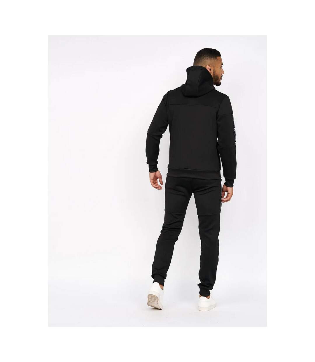 Crosshatch Mens Ventnor Tracksuit (Black)
