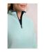 Womens/ladies beye grid eco friendly quarter zip fleece top sea spray Weird Fish-4