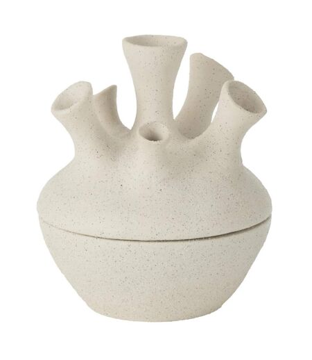 Vase Corail en Argile Seymour 19cm Blanc