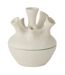 Vase Corail en Argile Seymour 19cm Blanc-1