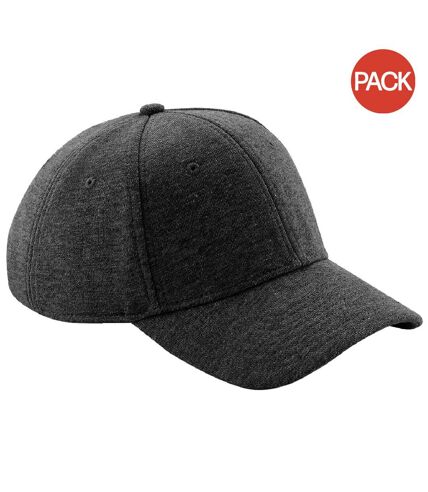 Lot de 2  casquettes adulte gris foncé Beechfield