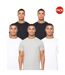 Pack of 5  Mens caplaz plain t-shirt  multicoloured Duck and Cover-1