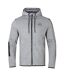 Mens Regular Full Zip Hoodie Grey Marl Marl Kappa-1