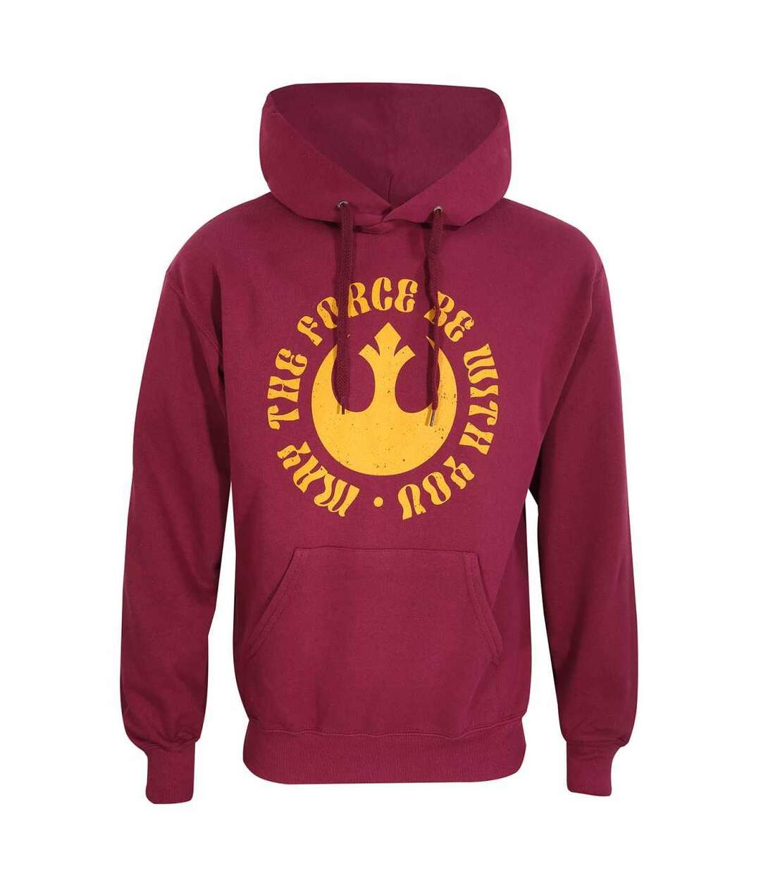 Star Wars - Sweat à capuche MAY THE FORCE BE WITH YOU - Adulte (Rouge) - UTHE1488-1