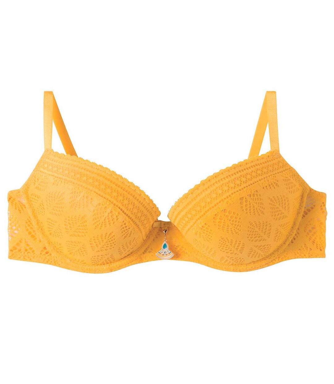 Soutien-gorge ampliforme coque moulée jaune Ruche