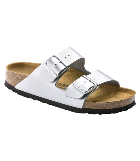 Sandales Coupe Régulière Arizona Femme Argenté Birkenstock