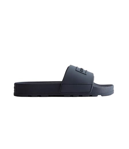 Womens/ladies core embossed sliders navy Hunter