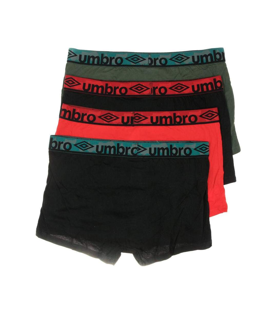x3 boxers noir/kaki/rouge homme umbro class9-2