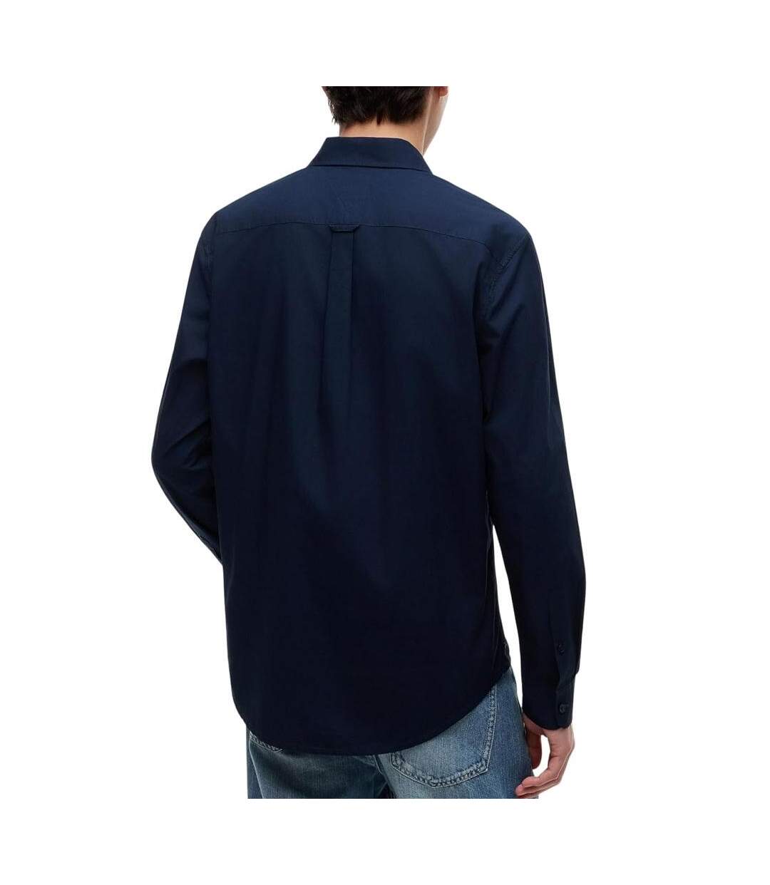 Chemise marine homme tommy hilfiger poplin-2