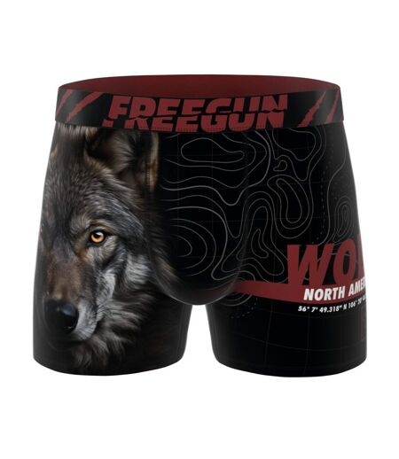 Lot de 5 boxers homme Wild Life Freegun