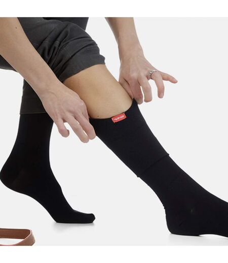 1 Pack Wide Calf Moisture Wicking Nylon Graduated Compression Socks | 30-40 mmHg