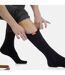 1 Pack Wide Calf Moisture Wicking Nylon Graduated Compression Socks | 30-40 mmHg-4