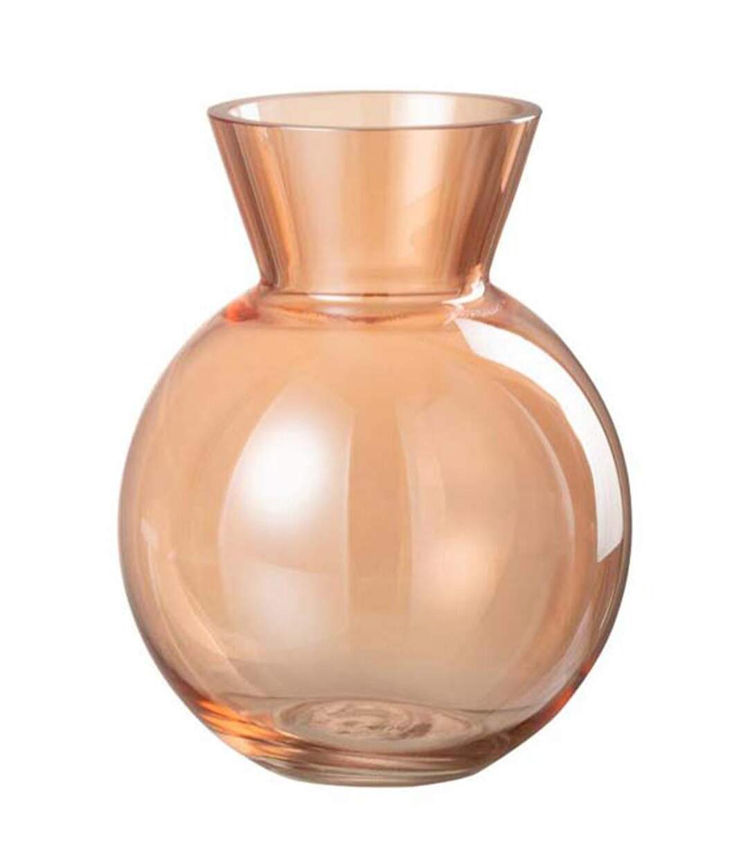 Vase Design en Verre Lucy 18cm Orange-1