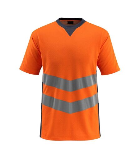 T-shirt Safe Supreme Sandwell Homme Orange Fluo Bleu Marine Foncé Mascot