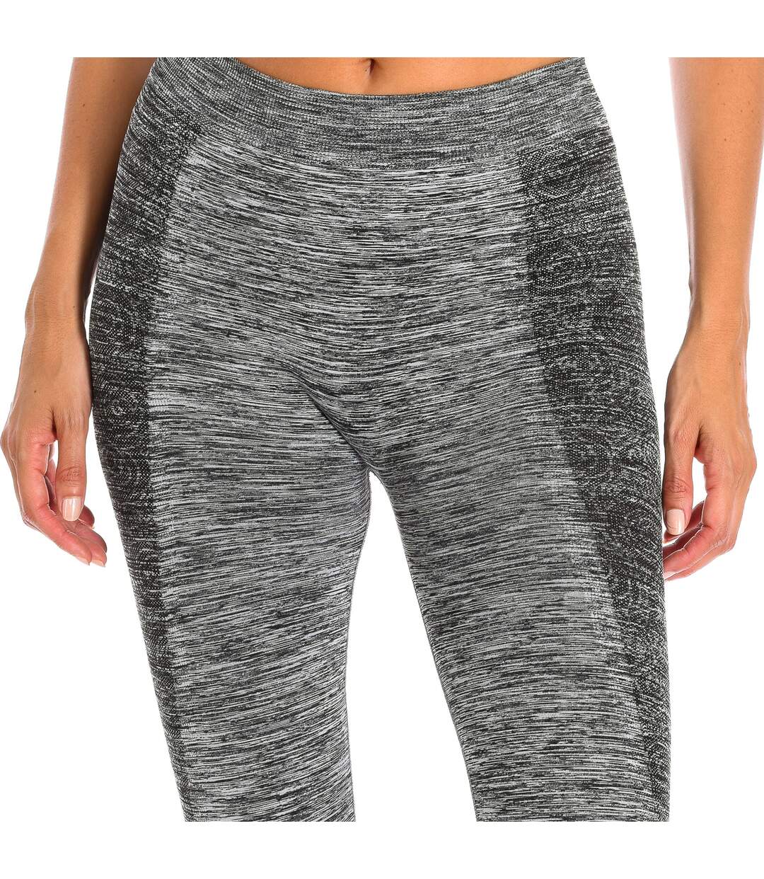 Women's 3/4 elastic fabric sports leggings 610254