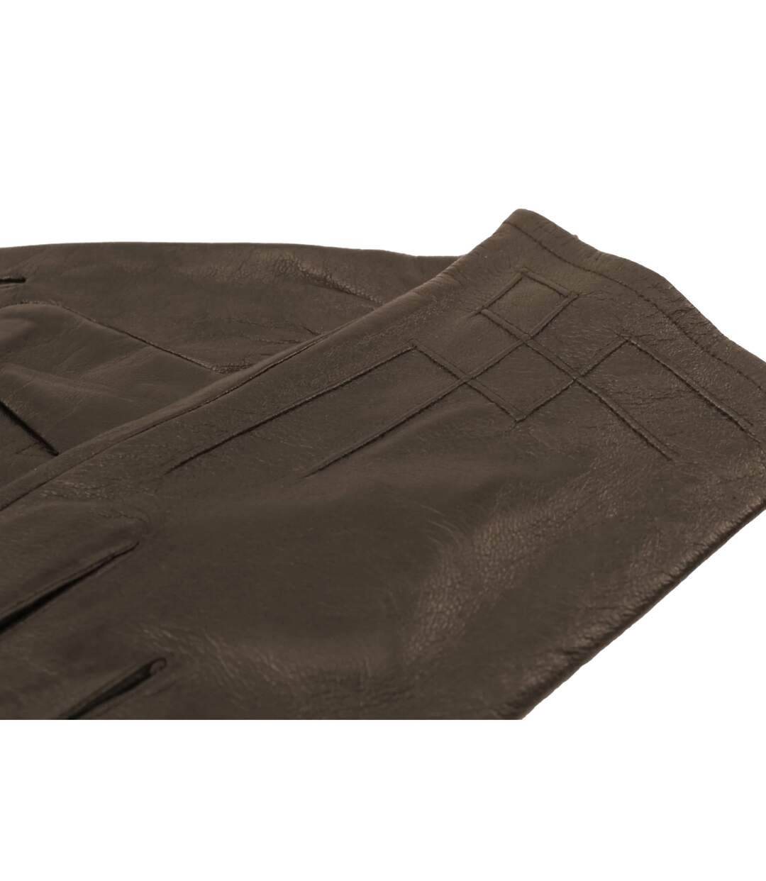 Unisex adult leather gloves brown Eastern Counties Leather-2