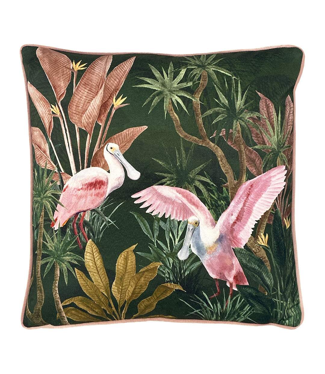 Platalea tropical cushion cover one size green/pink Paoletti-1