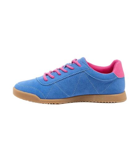 Womens/ladies Bertie Pella Trainers Blue Rocket Dog