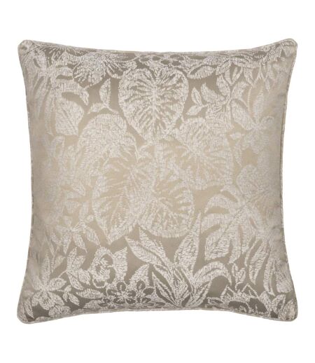 Bali jacquard botanical cushion cover 50cm x 50cm natural Wylder