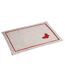 Set de Table Brodé Opaline 33x45cm Rouge-1