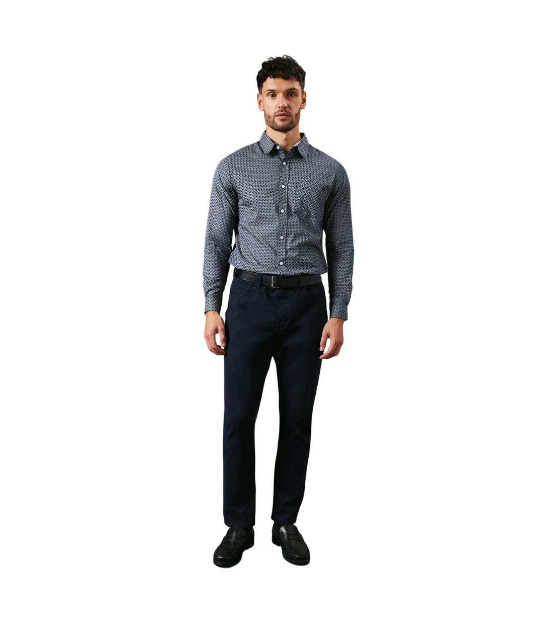 Chemise homme bleu marine Maine