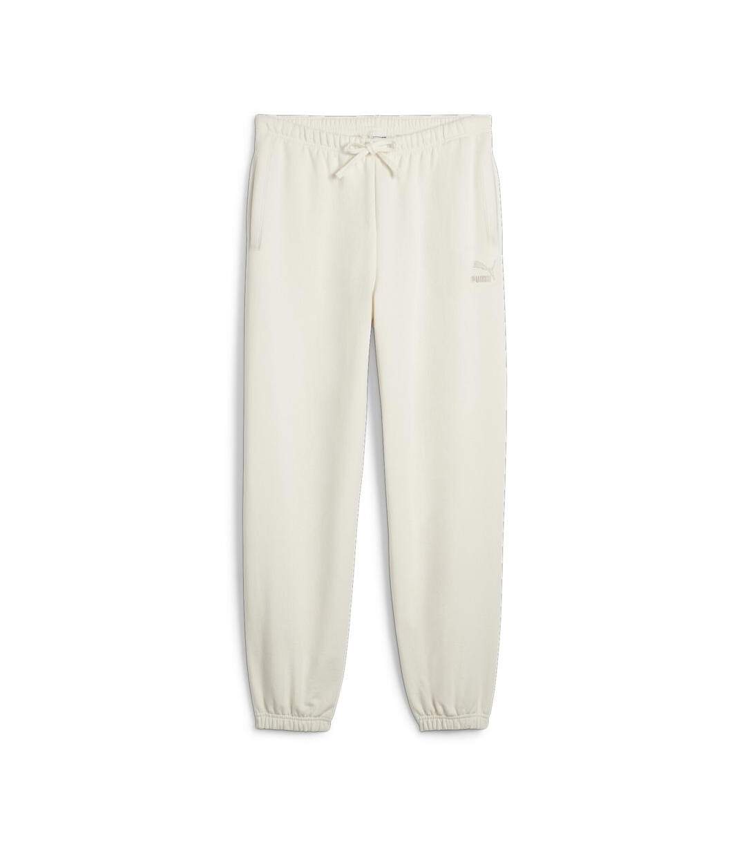 Jogging blanc femme puma better classics - m-1