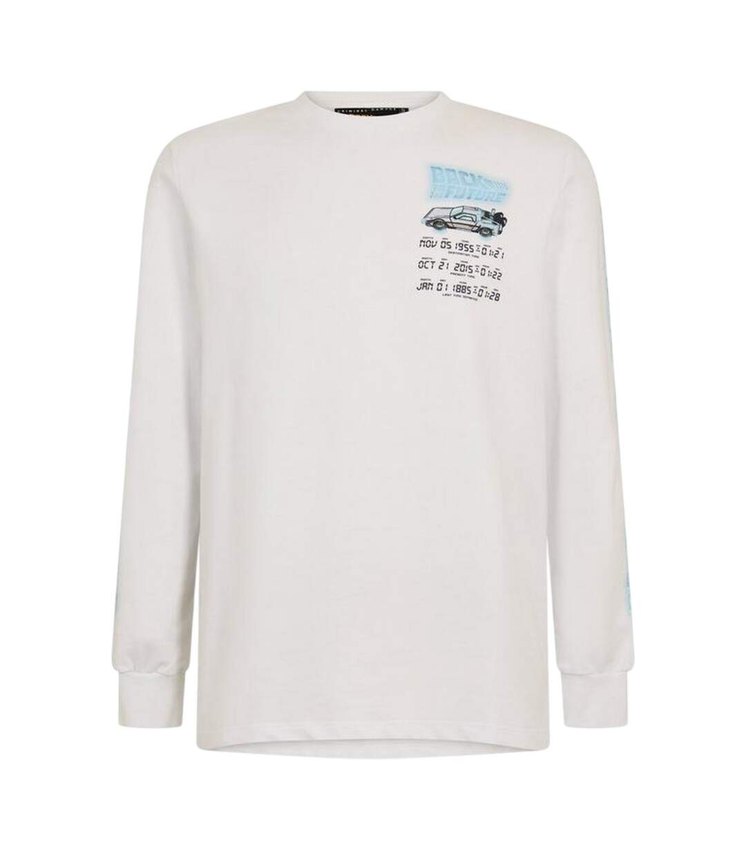 Mens Criminal Damage T-shirt White Back To The Future-1