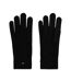 Gants noir femme tommy hilfiger flag fluffy-1