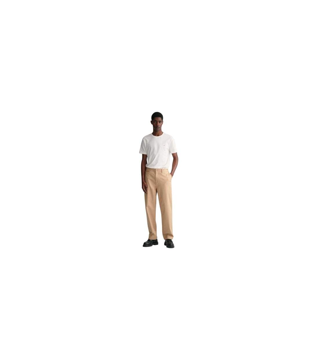 Mens Fit Shield T-shirt White Gant-1